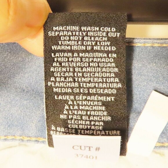 Royalty For Me Womens 12 Ankle High Rise Slim Fit Stretch Jeans Light Wash NWT - Picture 9 of 9